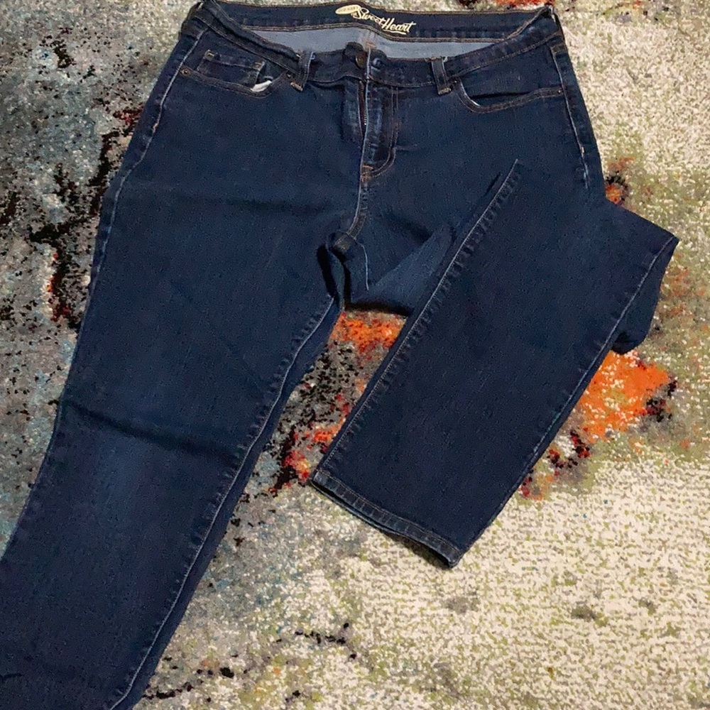 OLD NAVY Sweetheart Jeans Dark  Wash Short 10